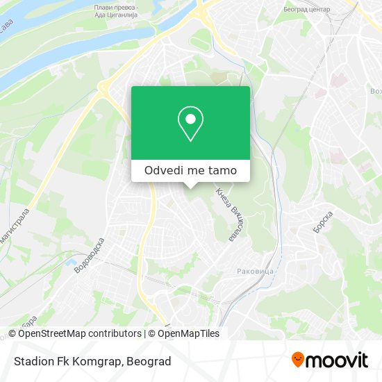Stadion Fk Komgrap mapa