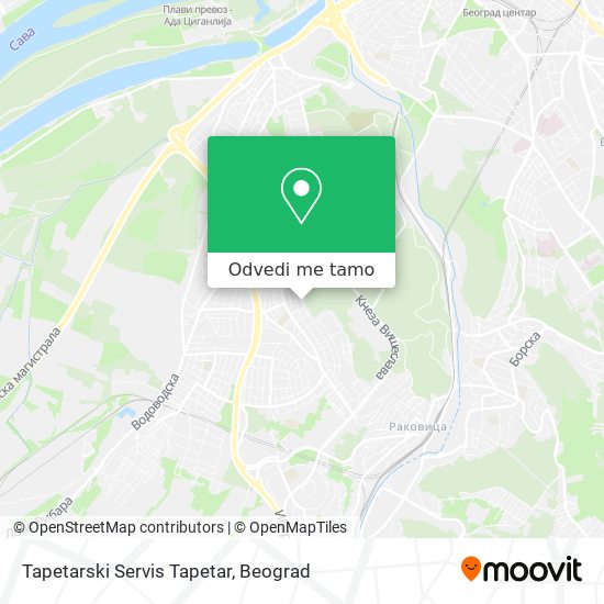 Tapetarski Servis Tapetar mapa