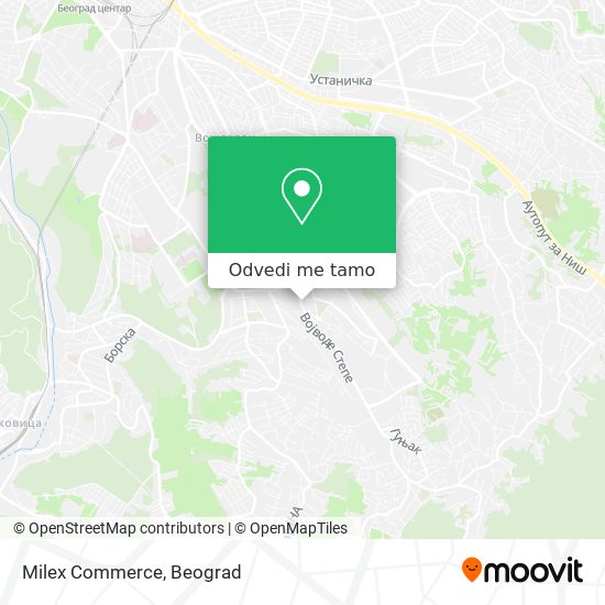 Milex Commerce mapa