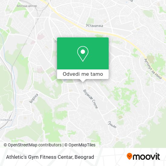 Athletic's Gym Fitness Centar mapa