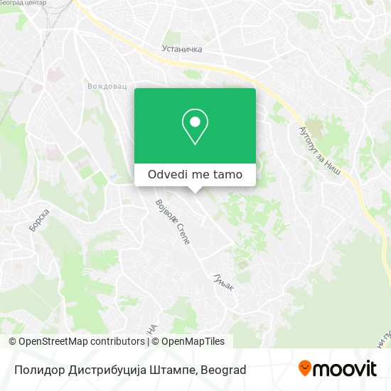 Полидор Дистрибуција Штампе mapa