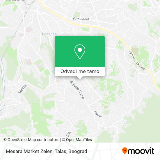 Mesara Market Zeleni Talas mapa