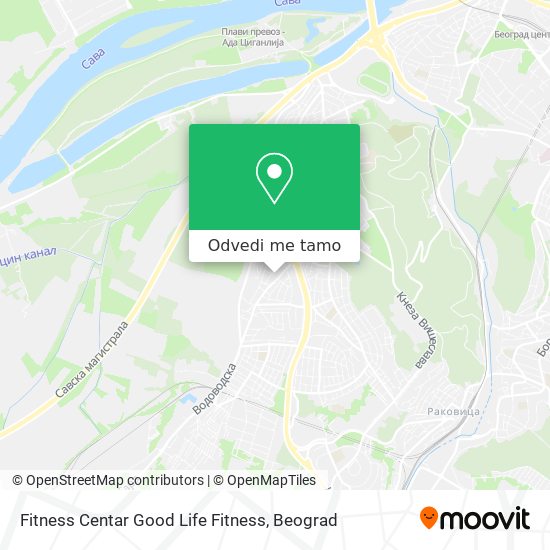 Fitness Centar Good Life Fitness mapa