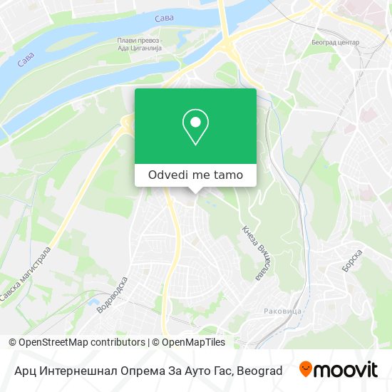 Арц Интернешнал Опрема За Ауто Гас mapa