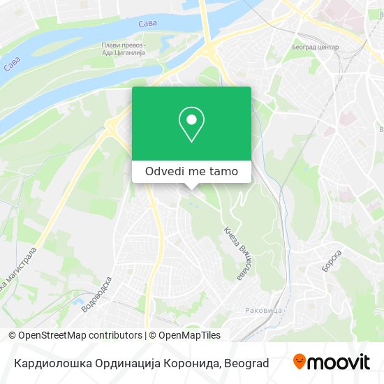 Кардиолошка Ординација Коронида mapa