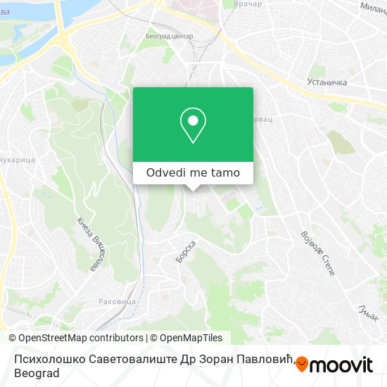 Психолошко Саветовалиште Др Зоран Павловић mapa