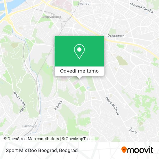 Sport Mix Doo Beograd mapa