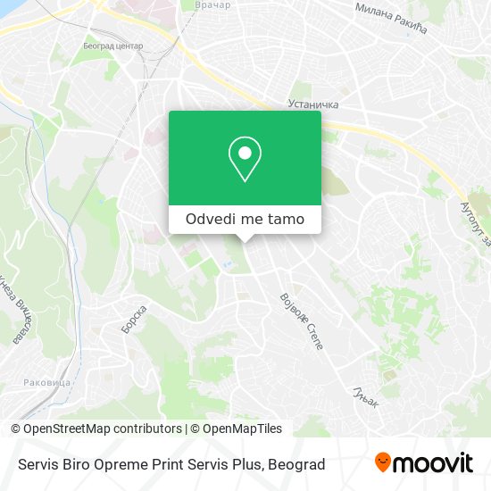 Servis Biro Opreme Print Servis Plus mapa