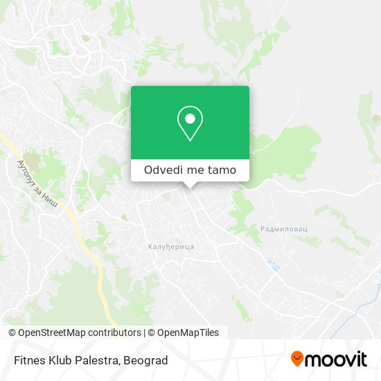 Fitnes Klub Palestra mapa