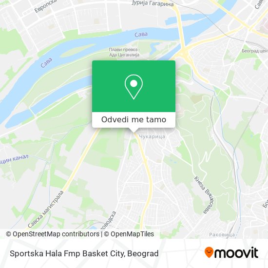 Sportska Hala Fmp Basket City mapa