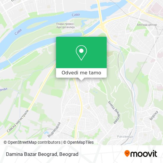 Damina Bazar Beograd mapa