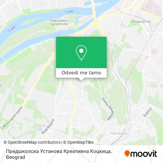 Предшколска Установа Креативна Коцкица mapa