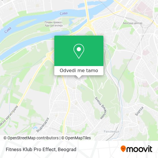 Fitness Klub Pro Effect mapa