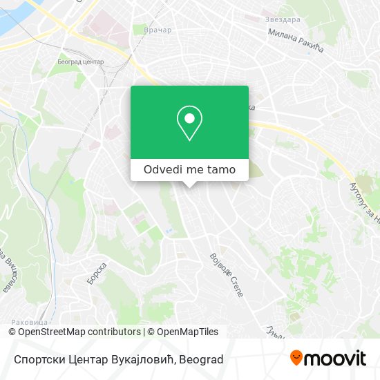 Спортски Центар Вукајловић mapa