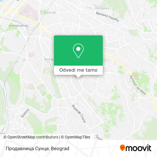 Продавница Сунце mapa