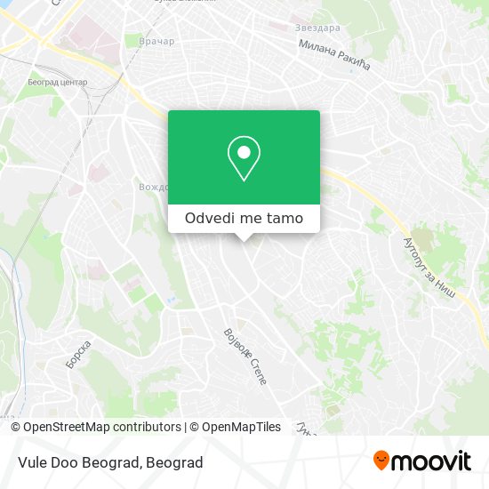 Vule Doo Beograd mapa