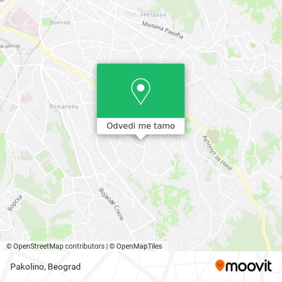 Pakolino mapa