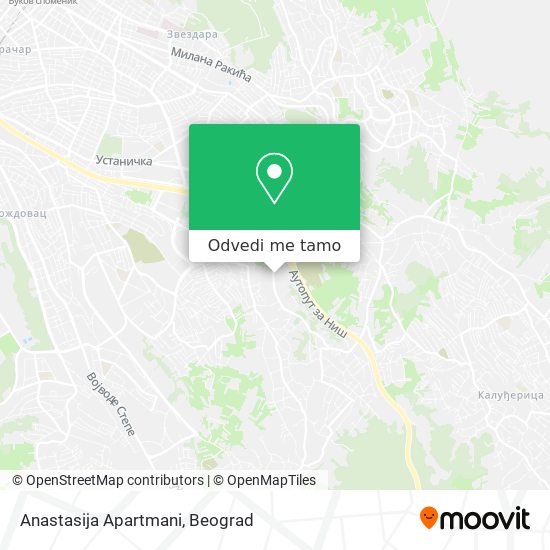 Anastasija Apartmani mapa