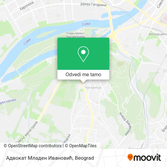 Адвокат Младен Ивановић mapa