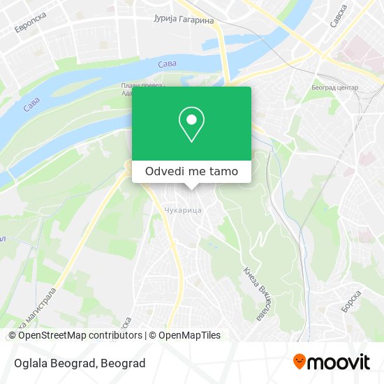 Oglala Beograd mapa