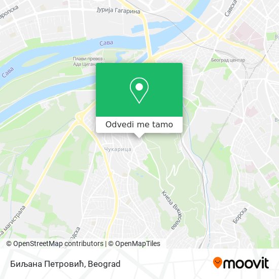 Биљана Петровић mapa