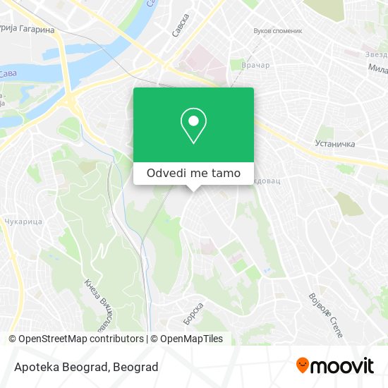 Apoteka Beograd mapa