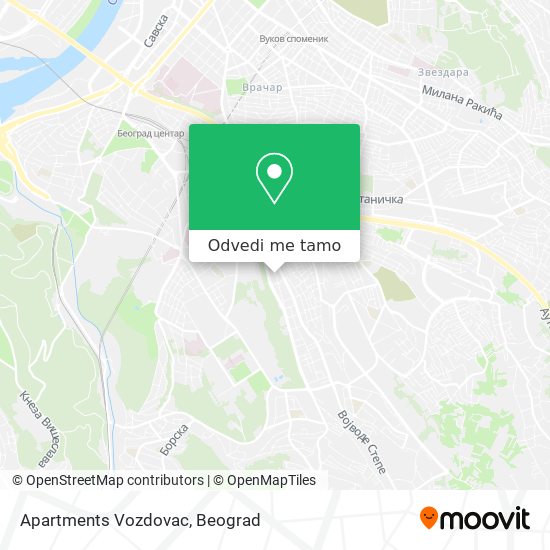 Apartments Vozdovac mapa