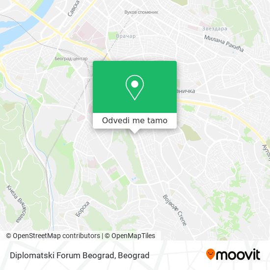 Diplomatski Forum Beograd mapa