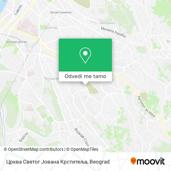 Црква Светог Јована Крститеља mapa