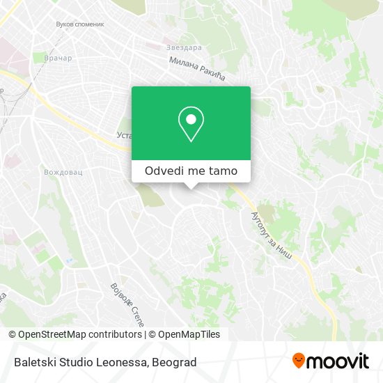 Baletski Studio Leonessa mapa