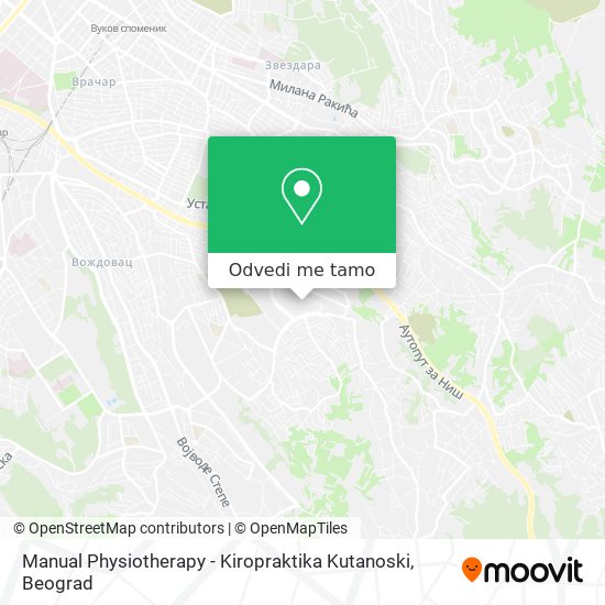 Manual Physiotherapy - Kiropraktika Kutanoski mapa