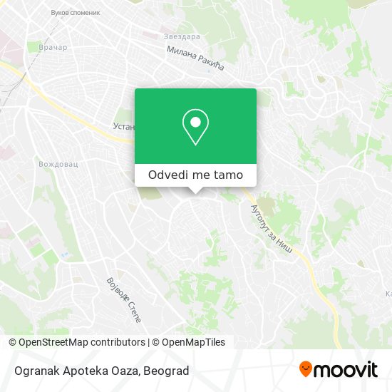 Ogranak Apoteka Oaza mapa