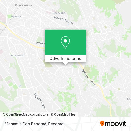 Monamis Doo Beograd mapa