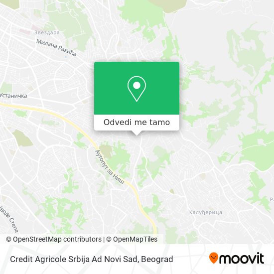 Credit Agricole Srbija Ad Novi Sad mapa