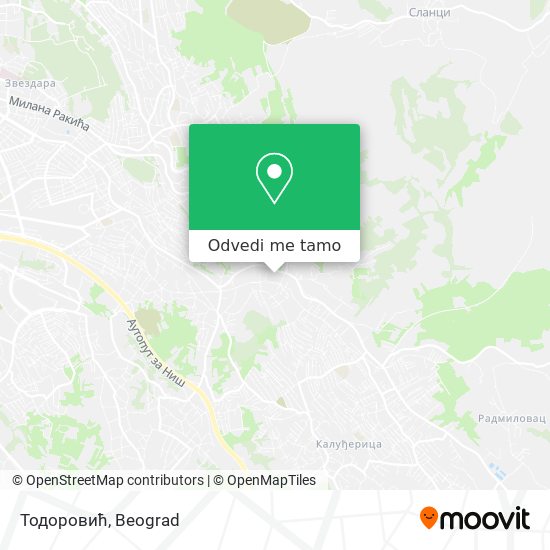 Тодоровић mapa