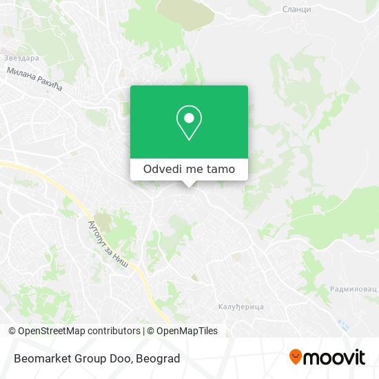 Beomarket Group Doo mapa