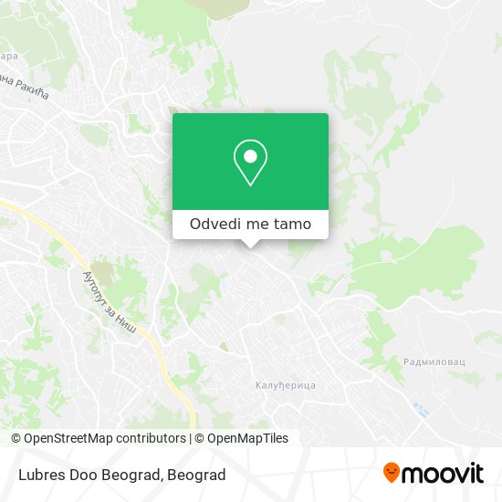 Lubres Doo Beograd mapa