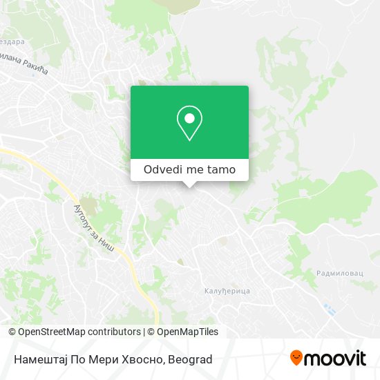 Намештај По Мери Хвосно mapa