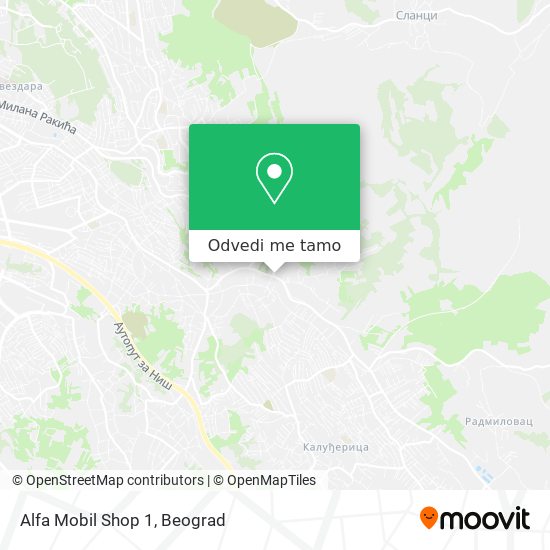 Alfa Mobil Shop 1 mapa