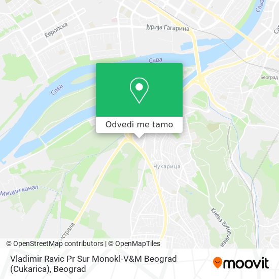 Vladimir Ravic Pr Sur Monokl-V&M Beograd (Cukarica) mapa