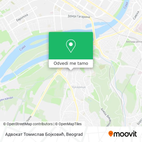 Адвокат Томислав Бојковић mapa