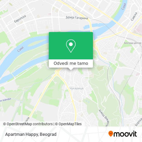 Apartman Happy mapa