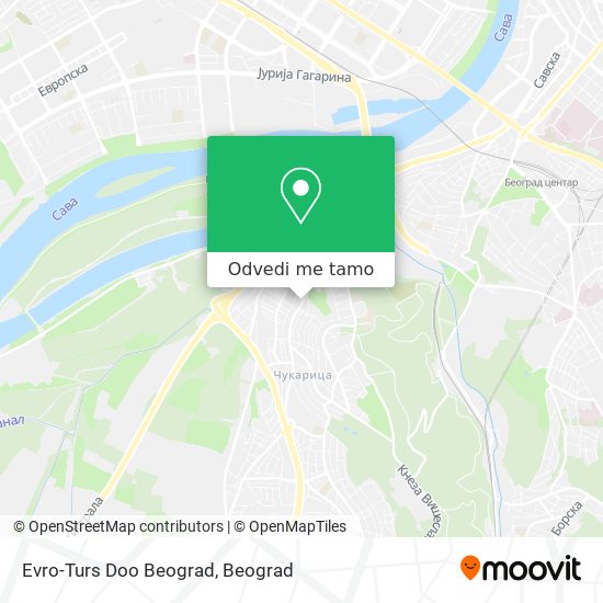 Evro-Turs Doo Beograd mapa