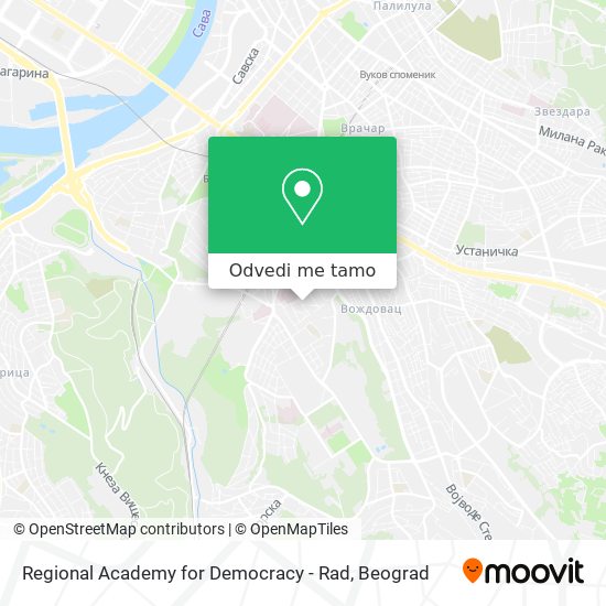 Regional Academy for Democracy - Rad mapa