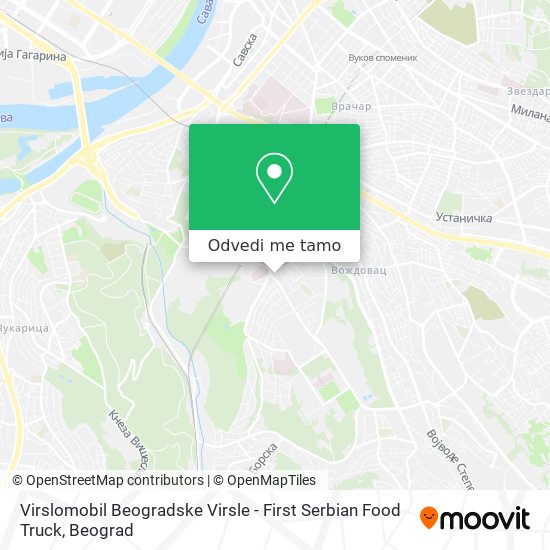 Virslomobil Beogradske Virsle - First Serbian Food Truck mapa