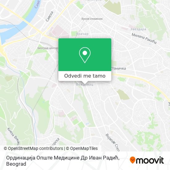 Ординација Опште Медицине Др Иван Радић mapa