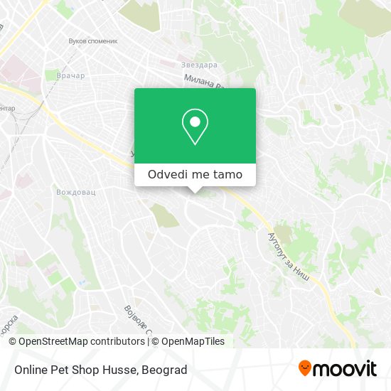 Online Pet Shop Husse mapa