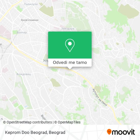 Keprom Doo Beograd mapa