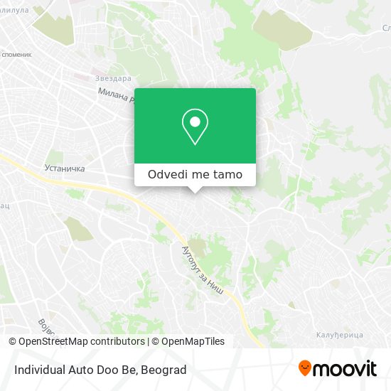 Individual Auto Doo Be mapa