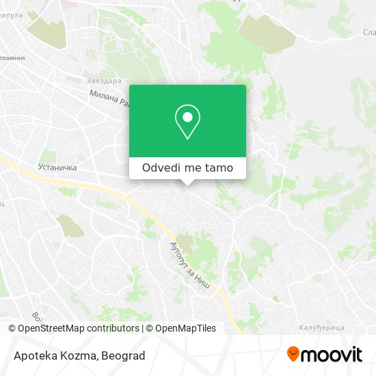 Apoteka Kozma mapa